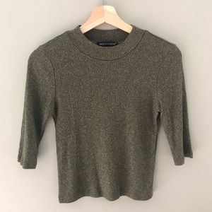 3/4 sleeve crop top